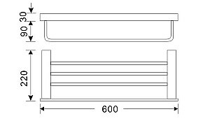 Полка Orans P-7201 купить в интернет-магазине сантехники Sanbest
