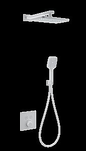 Душевая система с термостатом встраиваемая WONZON & WOGHAND, Белый матовый (WW-D2017-B-MW) купить в интернет-магазине сантехники Sanbest