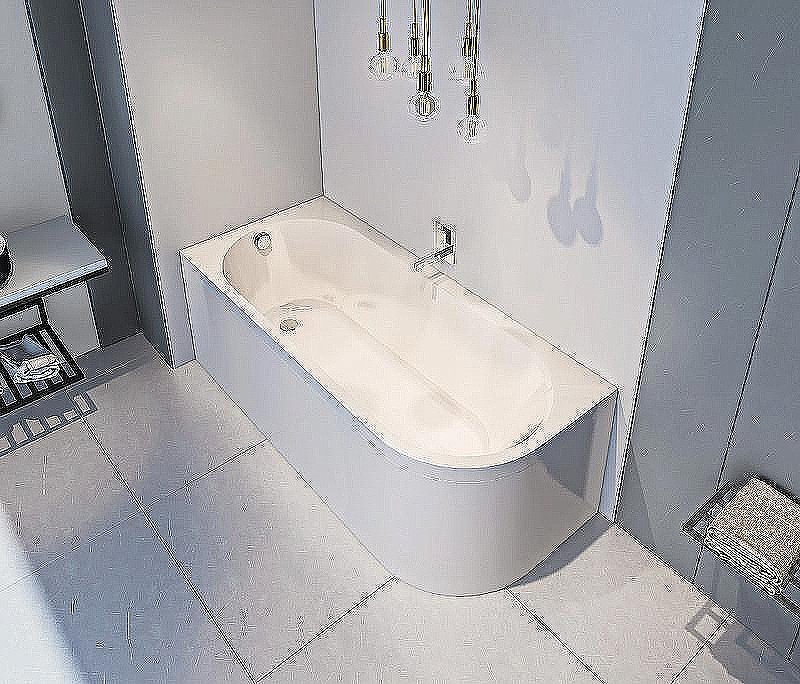 Ванна акриловая BAS ВЕСТА 170х75 белая купить в интернет-магазине Sanbest