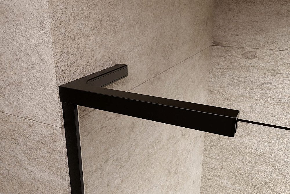 Душевое ограждение Radaway Furo SL Black Walk-in 80 10306438-54-01 стекло прозрачное/профиль черный матовый купить в интернет-магазине Sanbest