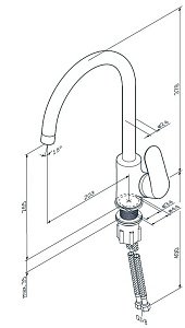 Смеситель для кухни AM.PM Like F8007133 купить в интернет-магазине сантехники Sanbest