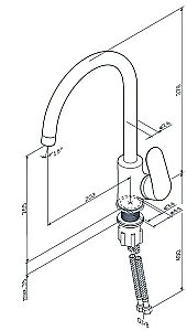 Смеситель для кухни AM.PM Like F8007133 купить в интернет-магазине сантехники Sanbest