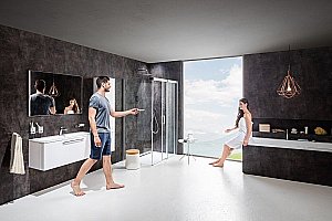 Душевой уголок Ravak Matrix MSDPS 120x90 стекло прозрачное/профиль хром купить в интернет-магазине Sanbest