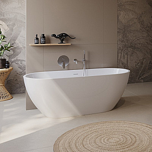 Ванна акриловая BELBAGNO UNO 170х70 BB701-1700-800-K белая купить в интернет-магазине Sanbest
