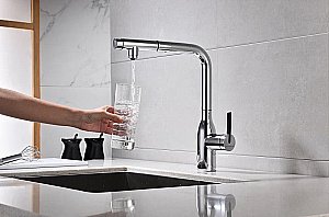 Смеситель для кухни Paulmark Viper Vi213105-CR хром купить в интернет-магазине сантехники Sanbest