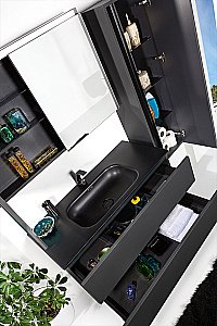 Тумба с раковиной Armadi Art Vallessi 120 АНТРАЦИТ матовый для ванной в интернет-магазине Sanbest