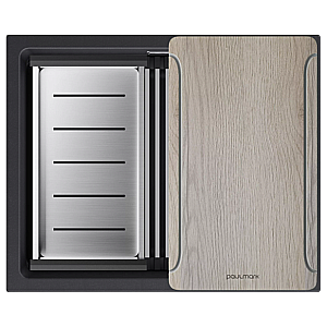 Кухонная мойка Paulmark Lumi-Multi Sink 55 LU-MULTI 55-BLM черная купить в интернет-магазине сантехники Sanbest