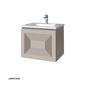 Тумба с раковиной Caprigo Modo-Quarta 60 с интегрированной ручкой, цвет на выбор для ванной в интернет-магазине Sanbest