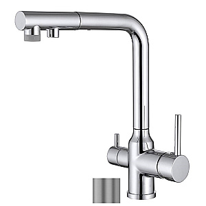 Смеситель для кухни Abber Emotion 316 AF8814BGG брашированная оружейная сталь купить в интернет-магазине сантехники Sanbest