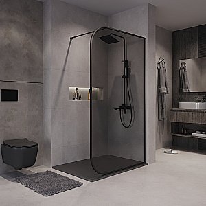 Душевое ограждение Niagara Nova NG-689-10TBLACK 100 тонированное/профиль черный матовый купить в интернет-магазине Sanbest