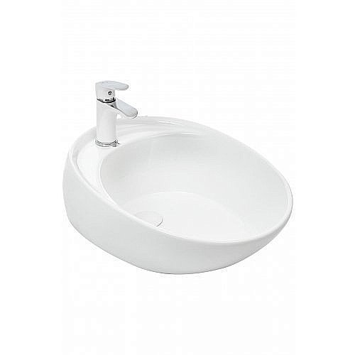 Раковина накладная WeltWasser WW ELBACH 1037 59 белая купить в интернет-магазине Sanbest