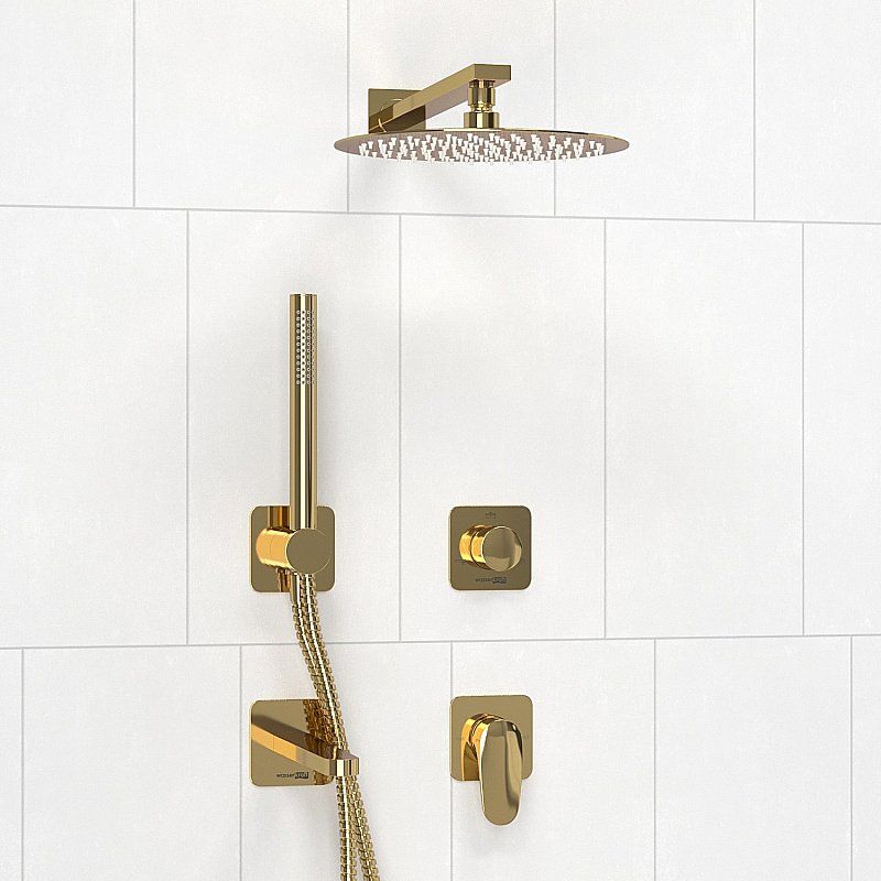 Душевая система WasserKRAFT Neckar 2100 SET2842 золото купить в интернет-магазине сантехники Sanbest