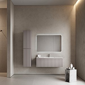 Тумба с раковиной Sancos Snob R 1.0 SNR1.0120SM/CN7006 Doha Soft для ванной в интернет-магазине Sanbest