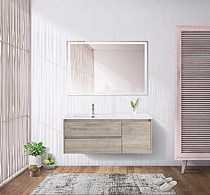 Тумба с раковиной BelBagno KRAFT 2C-1A 120 белый дуб галифакс для ванной в интернет-магазине Sanbest