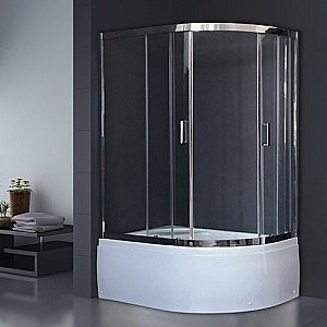 Душевой уголок Royal Bath RB8120BK-T-CH 120х80 прозрачный купить в интернет-магазине Sanbest