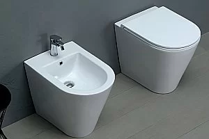 Унитаз приставной Azzurra Forma FMVCTPE00000BI белый, безободковый купить в интернет-магазине Sanbest