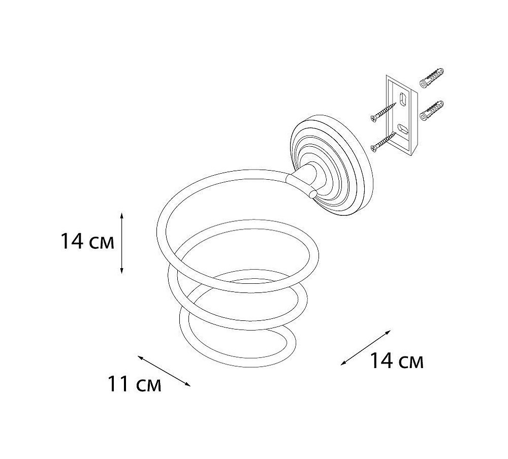 Держатель для фена FIXSEN Retro FX-83819 купить в интернет-магазине сантехники Sanbest