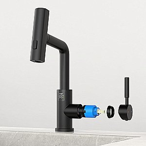 Смеситель для раковины Black&white Sky Day SD3028B черный матовый купить в интернет-магазине сантехники Sanbest