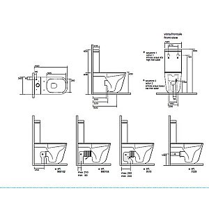 Унитаз напольный Kerasan Tribeca 5117 с бачком 3781 Белый купить в интернет-магазине Sanbest