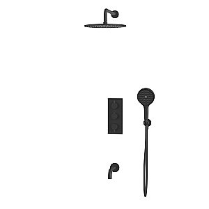 Душевая система WhiteCross Y YSET11TOPBL черная матовая купить в интернет-магазине сантехники Sanbest