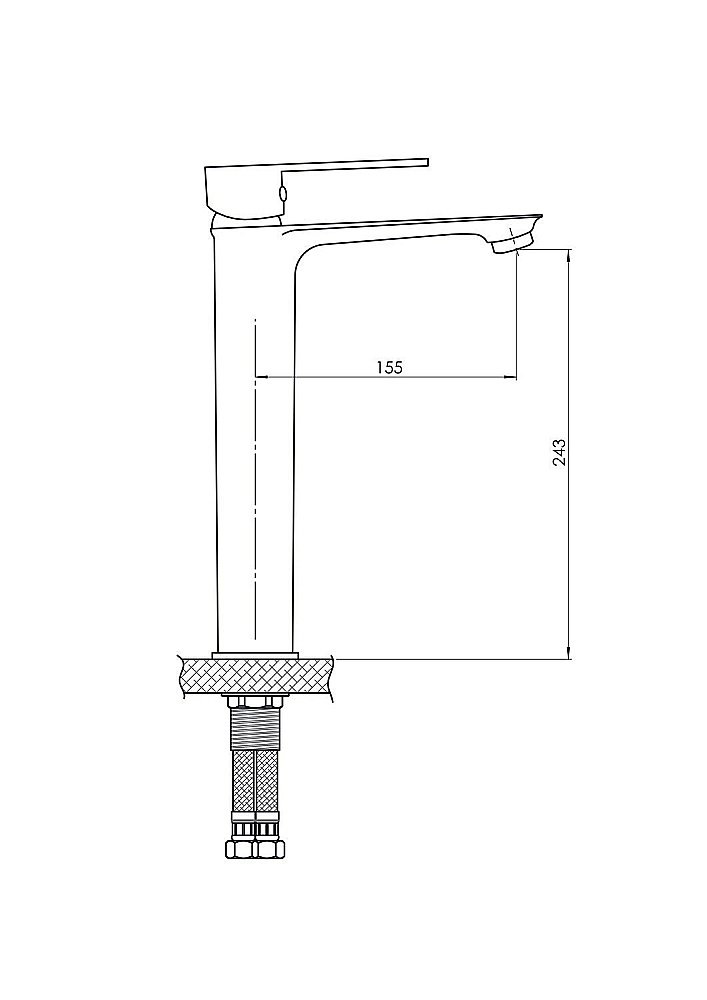 Смеситель для раковины GPD PROVIDO MSL155 купить в интернет-магазине сантехники Sanbest