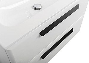 Тумба с раковиной Cezares ECO-CER-N 80 ECO-CER-N-800-2C-SO-BO белая матовая для ванной в интернет-магазине Sanbest