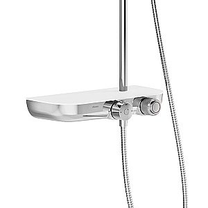 Душевая система Ravak Termo 300 TE 094.01/150 хром/полка белая купить в интернет-магазине сантехники Sanbest