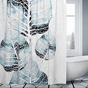 Текстильная шторка для ванной WasserKRAFT Glan SC-51101 купить в интернет-магазине сантехники Sanbest