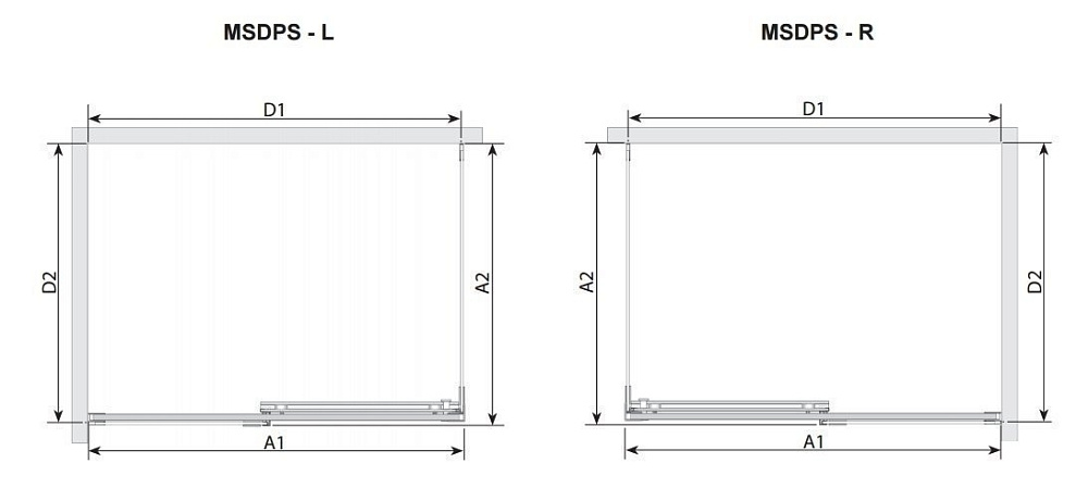 Душевой уголок Ravak Matrix MSDPS 100x80 стекло прозрачное/профиль хром купить в интернет-магазине Sanbest