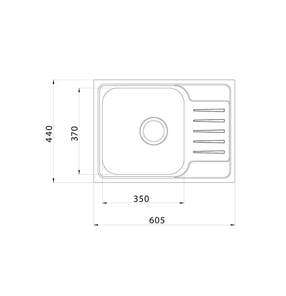 Кухонная мойка Iddis Sound SND60SDi77 60 сатин купить в интернет-магазине сантехники Sanbest