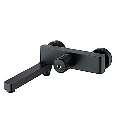 Смеситель для ванны Iddis Slide SLIBLBTi02WA черный матовый купить в интернет-магазине сантехники Sanbest