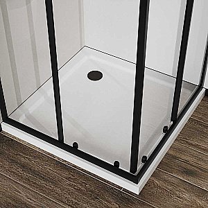 Душевой уголок Vincea City VSS-5CT9010CLB 100х90 стекло прозрачное/профиль черный купить в интернет-магазине Sanbest