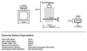 Диспенсер Bemeta Niki 153209049 купить в интернет-магазине сантехники Sanbest