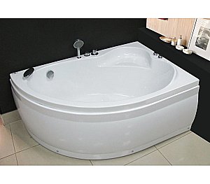 Акриловая ванна Royal Bath Alpine De Luxe RB819100DL 150x100 белая с гидромассажем купить в интернет-магазине Sanbest