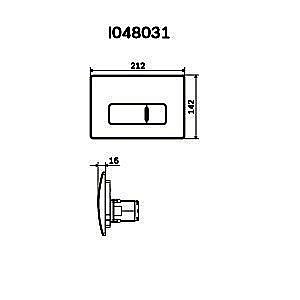 Кнопка смыва AM.PM Pro M I048031 купить в интернет-магазине сантехники Sanbest