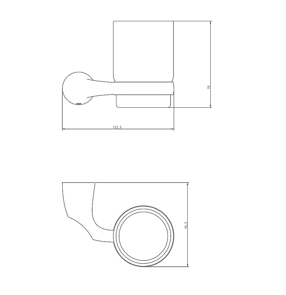 Стакан Rush Devon DE75310 купить в интернет-магазине сантехники Sanbest