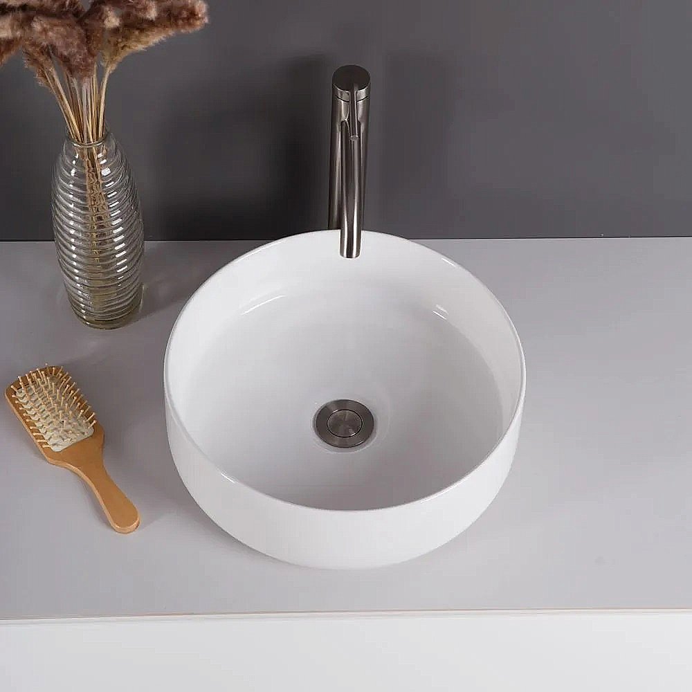 Раковина накладная Belbagno 36 BB1357 белая купить в интернет-магазине Sanbest