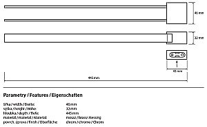 Полотенцедержатель двойной поворотный Bemeta Via 135004102 купить в интернет-магазине сантехники Sanbest
