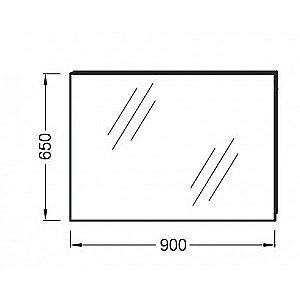 Зеркало Jacob Delafon EB1083-NF 90 в ванную от интернет-магазине сантехники Sanbest