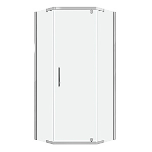 Душевой уголок Niagara Eco NG-1009-14D 90х90 профиль хром/стекло прозрачное купить в интернет-магазине Sanbest