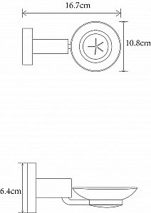 Мыльница CeramaLux Antica 61204-1 золото купить в интернет-магазине сантехники Sanbest