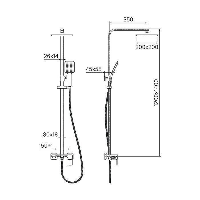 Душевая система IDDIS Bild BILSB1Fi06 купить в интернет-магазине сантехники Sanbest