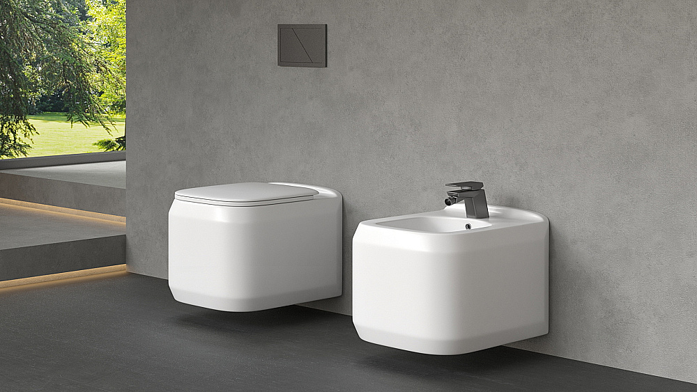 Биде Black&White Gravity 795WX белое купить в интернет-магазине Sanbest