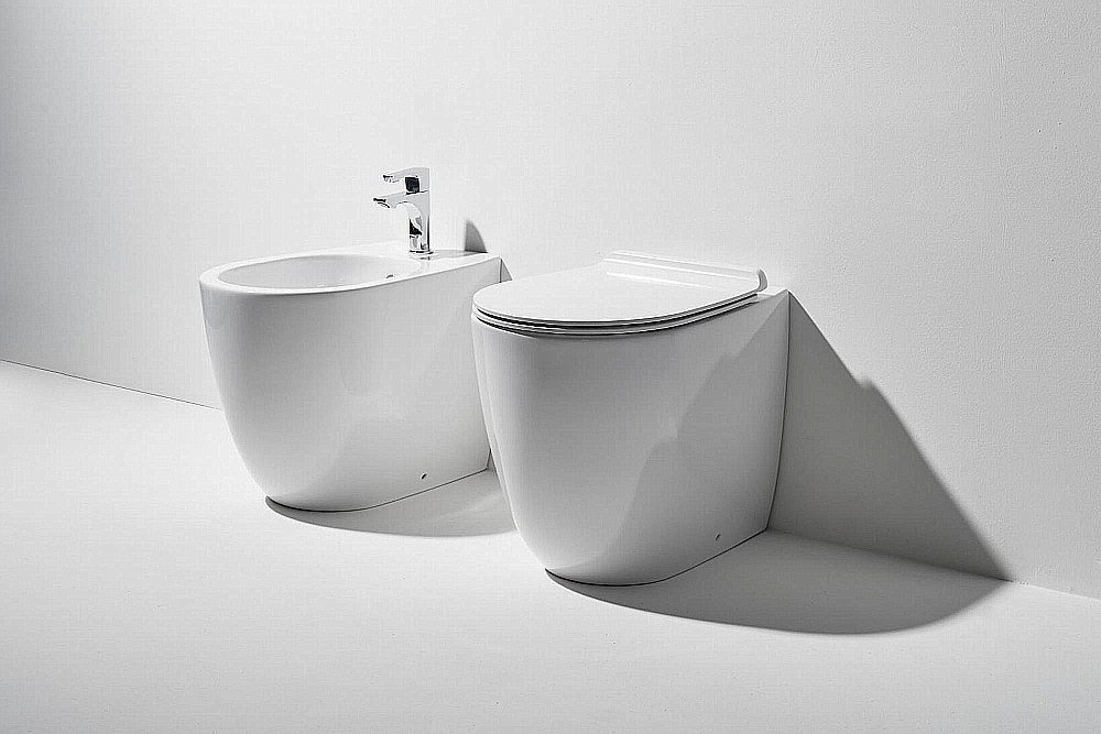 Унитаз приставной Simas Vignoni VI01 56х36,5 безободковый, белый купить в интернет-магазине Sanbest