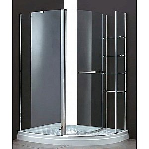 Душевой уголок Cezares Elena 120x90 ELENA-RH-1 стекло прозрачное/профиль хром купить в интернет-магазине Sanbest