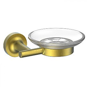 Мыльница с держателем WONZON & WOGHAN SIMPLE, Брашированное золото (WW-6522-BG) купить в интернет-магазине сантехники Sanbest