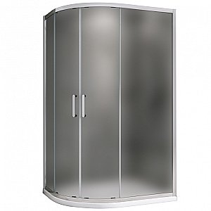 Душевой уголок ABBER Schwarzer Diamant AG01118M 110x80 стекло матовое/профиль хром купить в интернет-магазине Sanbest
