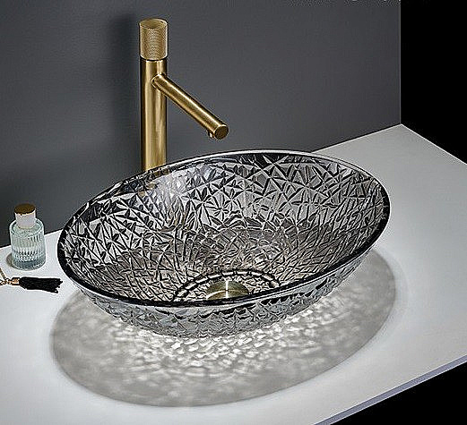 Раковина CeramaLux 51 GL55A графит купить в интернет-магазине Sanbest