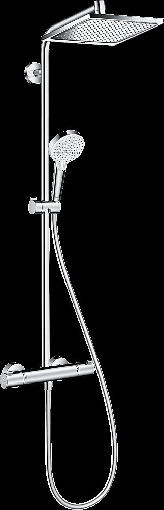 Душевая система Hansgrohe Crometta E Showerpipe 240 1jet 27271000 купить в интернет-магазине сантехники Sanbest