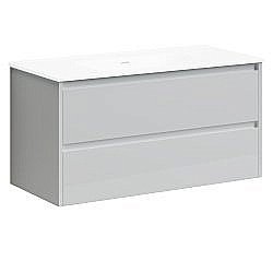 Тумба под раковину Sancos Libra LB100W белый глянец купить в интернет-магазине сантехники Sanbest